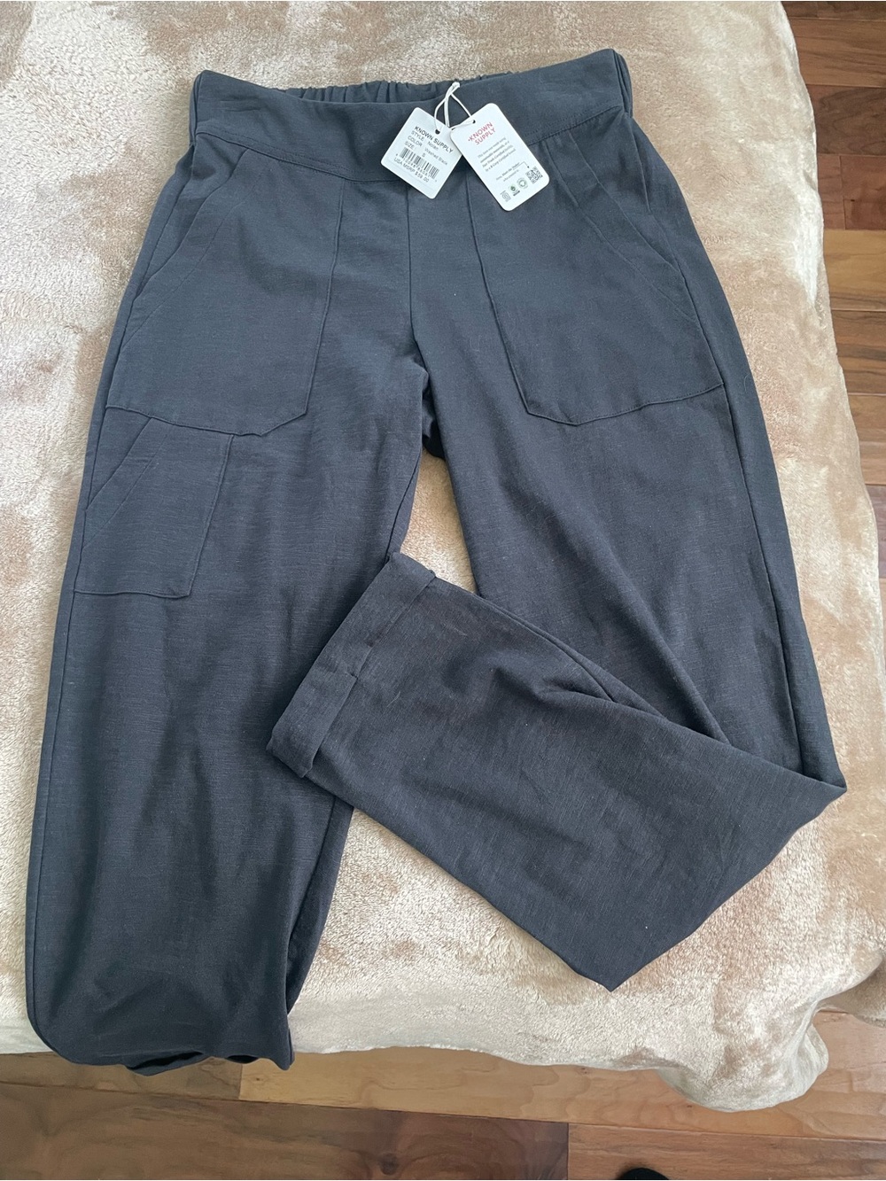 Known supply Nolan washed black small black pants NWT